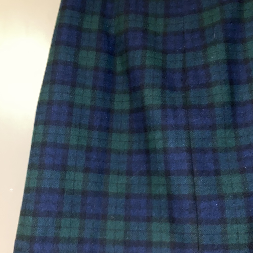 J. crew size 12 plaid green/blue skirt - Picture 6 of 10